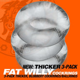 FAT WILLY 3-pack thick no-roll cockrings-French Quarter Lingerie